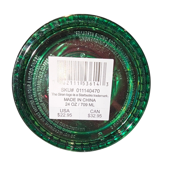 Starbucks | 24 oz Tumbler [Emerald + Fuchsia] - Picture 2 of 3